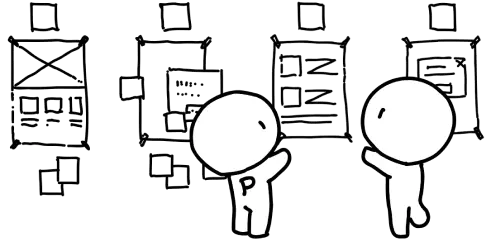 プロトタイプうを使ったワークショップ風景